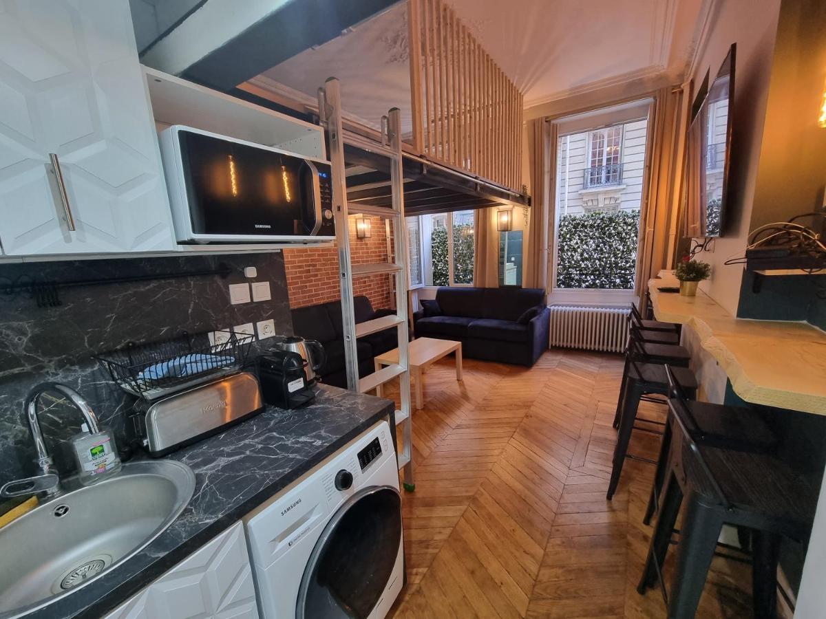 Beautiful mini Loft near Saint-Lazare Aparthotel Paris Exterior foto